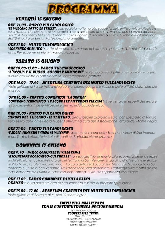 Programma Civiltà dei Vulcani 2012