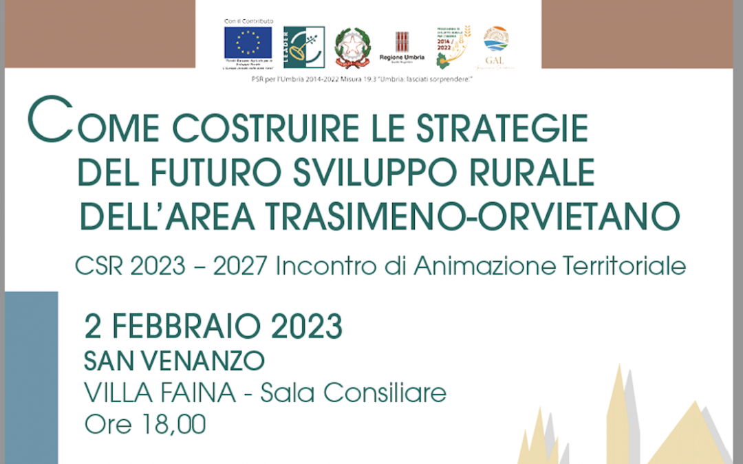 Come costruire le strategie del futuro sviluppo rurale dell’area Trasimeno Orvietano